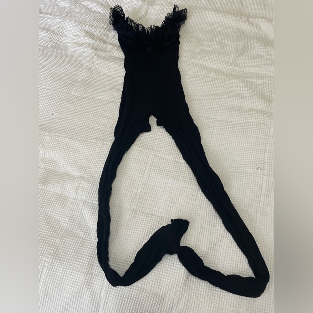 𝅺stocking rare vintage bows cold shoulder l xl